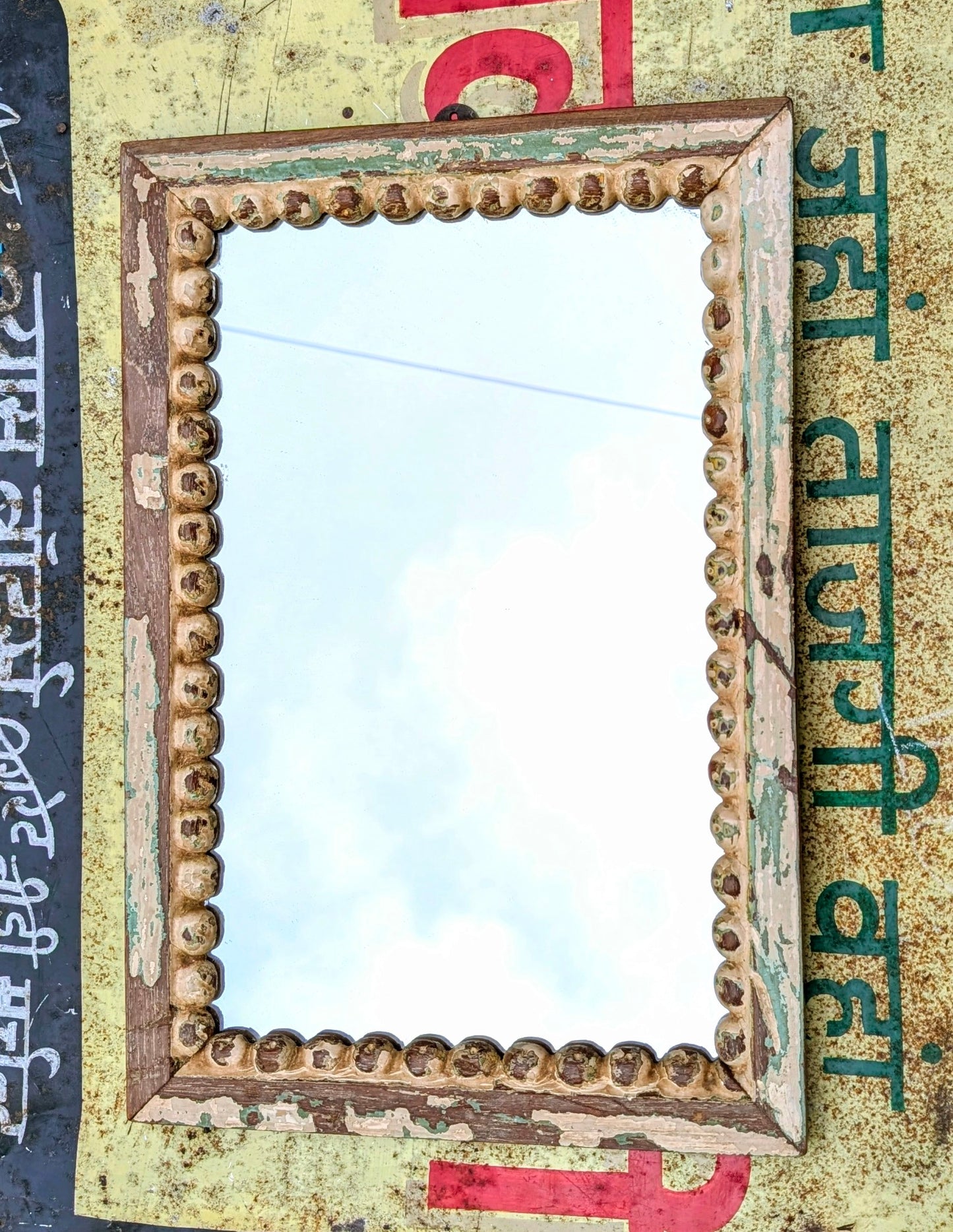 Large painterly Indian mirrors