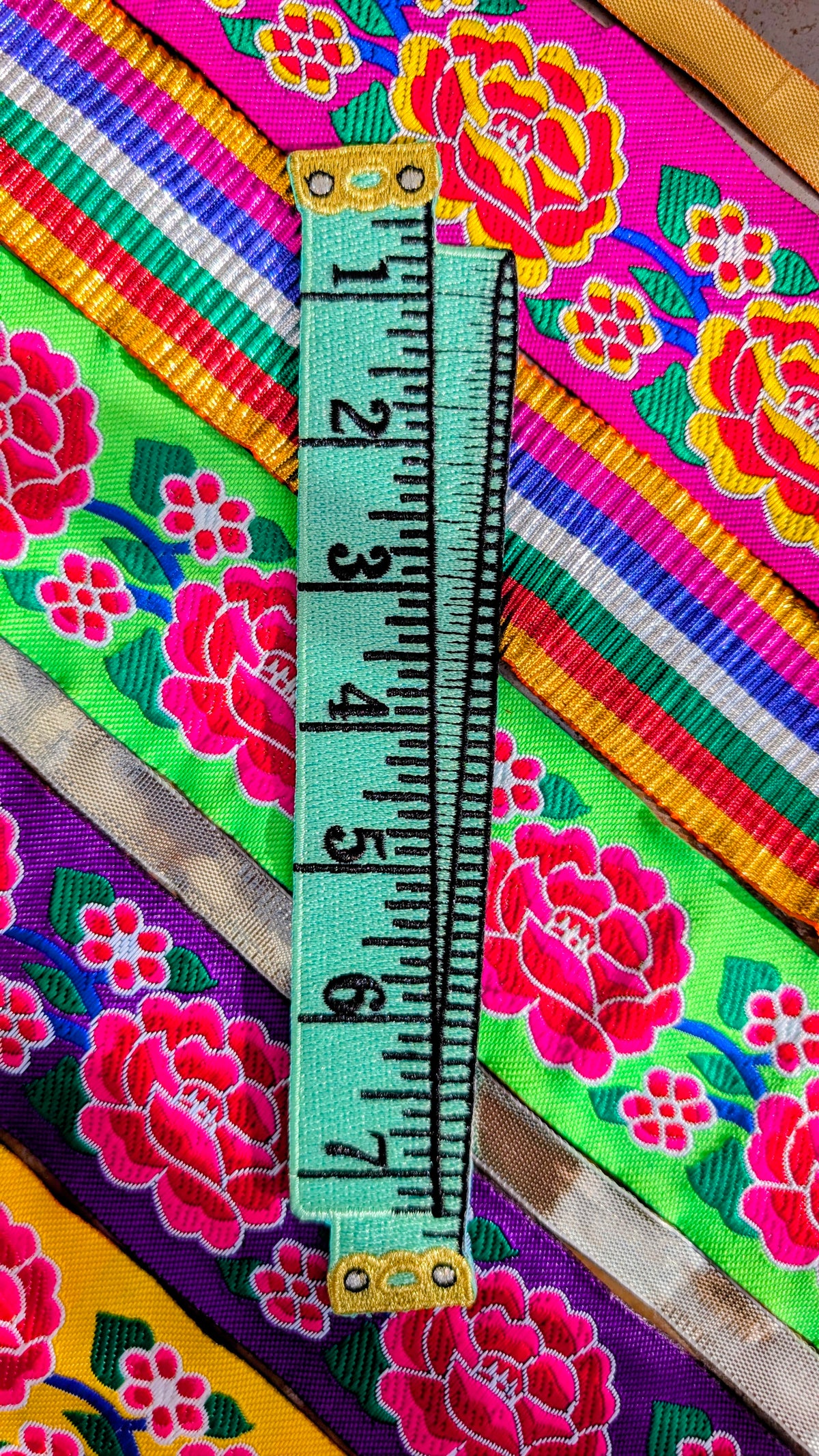 Luxe embroidered bookmark