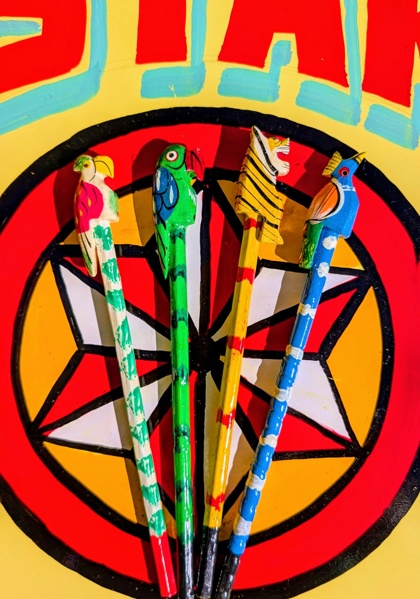 The joy of stationary!! Super cute had carved and hand painted animal pencils,, made by toy makers in Rajasthan ,perfect for that stocking filler or party bag treat!

1 pencil

20 cm long