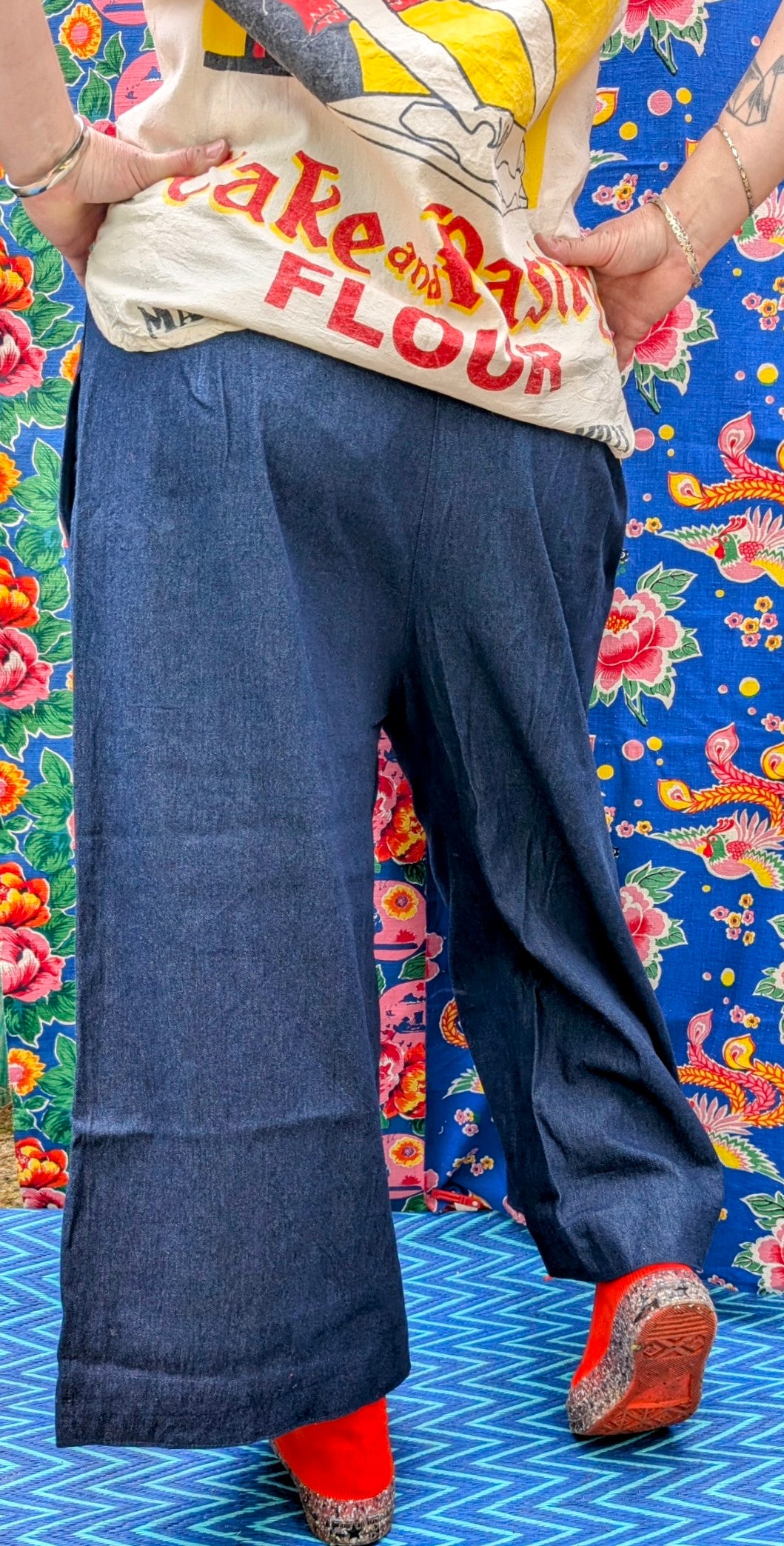 Denim culottes