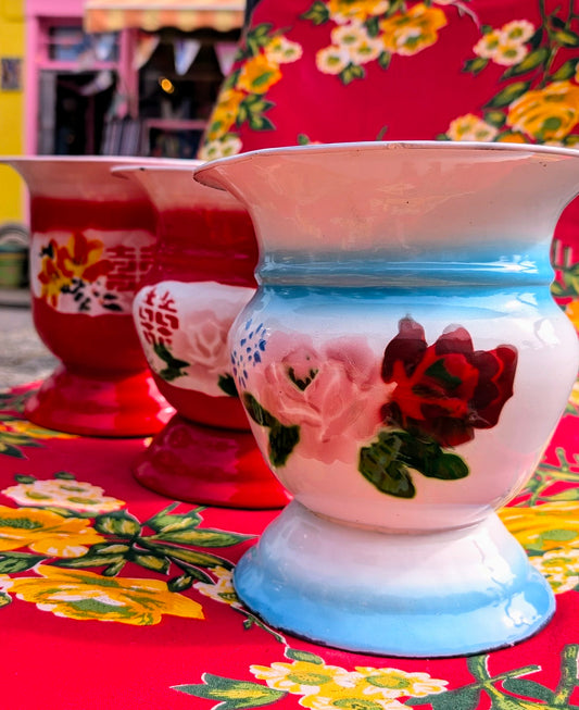 Chinese enamel vases