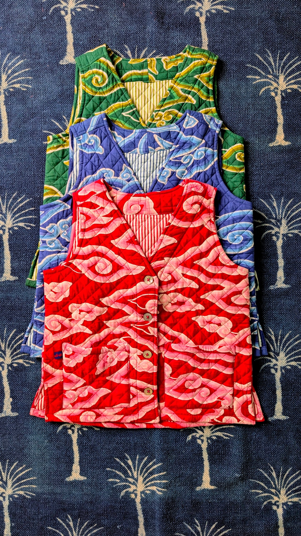 Cloud quilt waistcoat