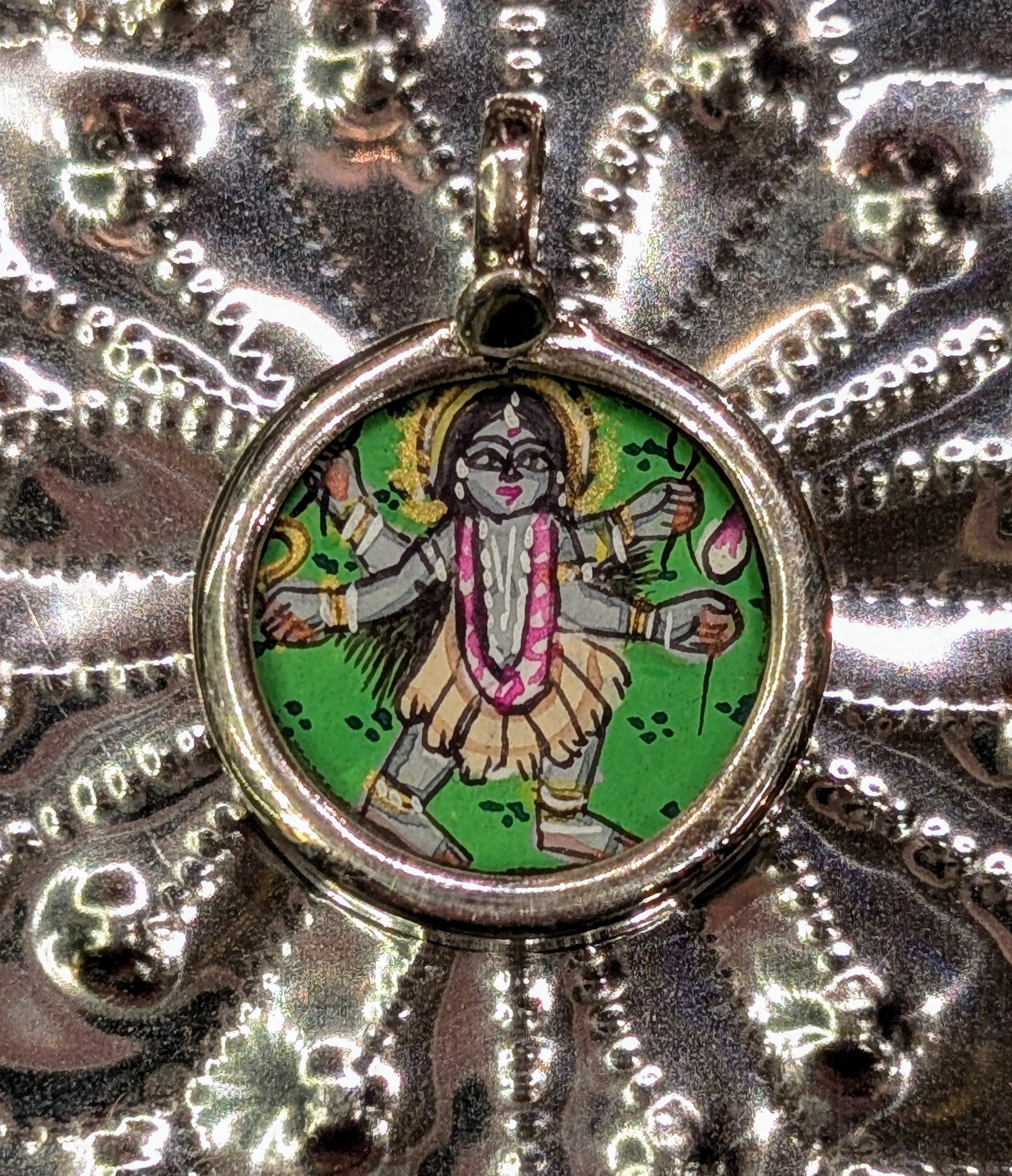 Kali painted pendants