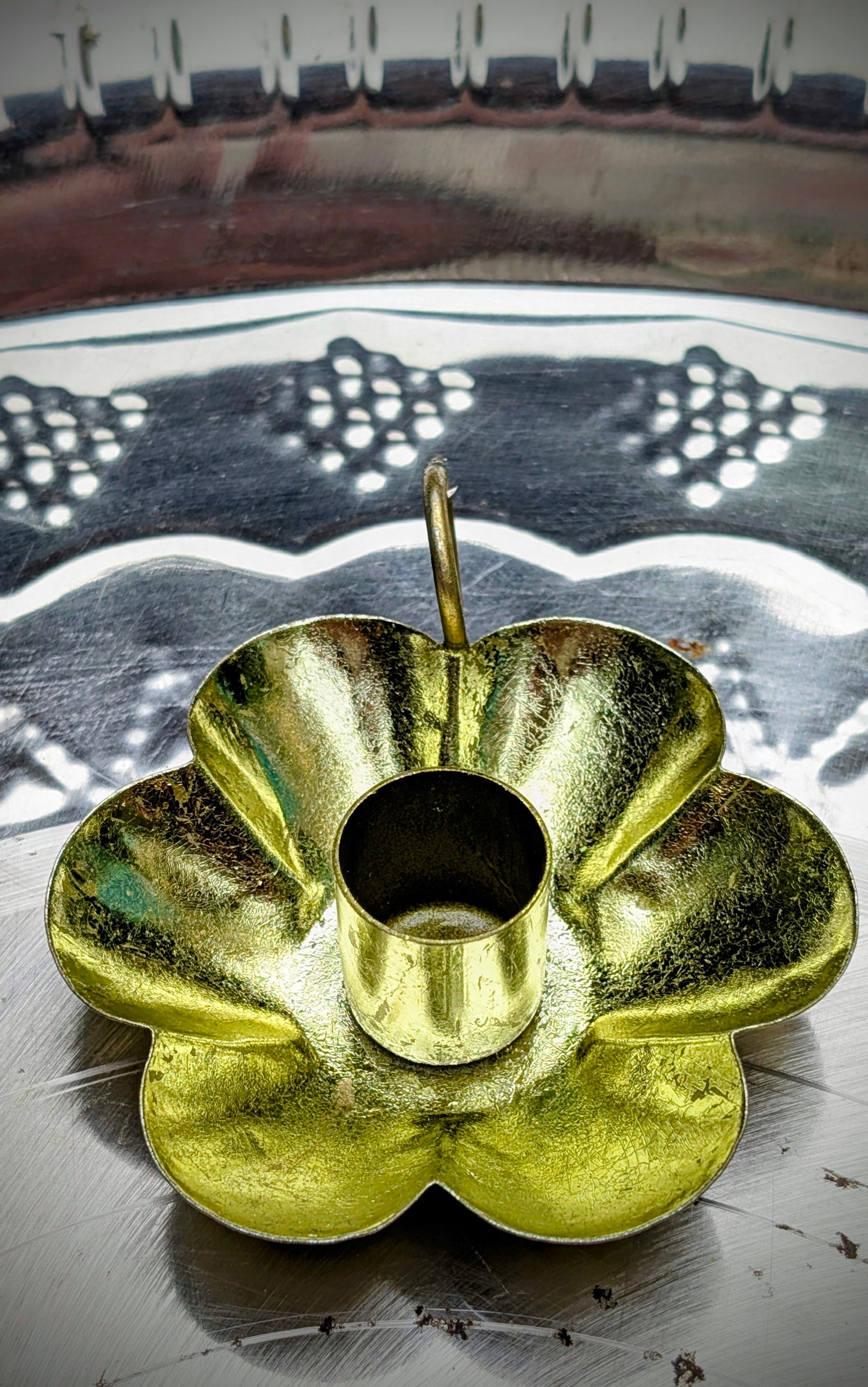 Foiled and fancy candle holders