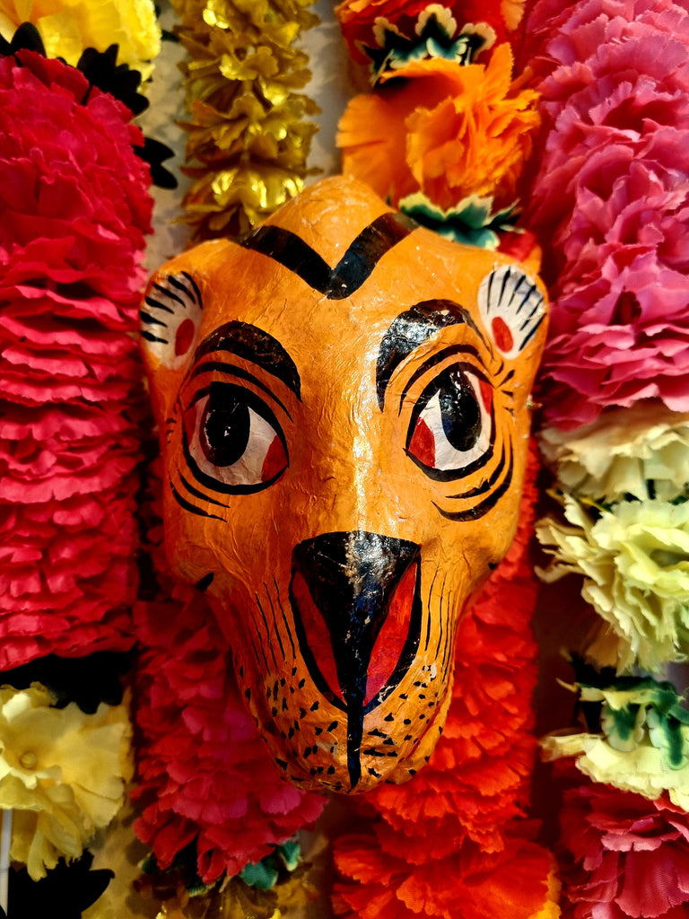 Indian paper mache masks blackout shop brighton