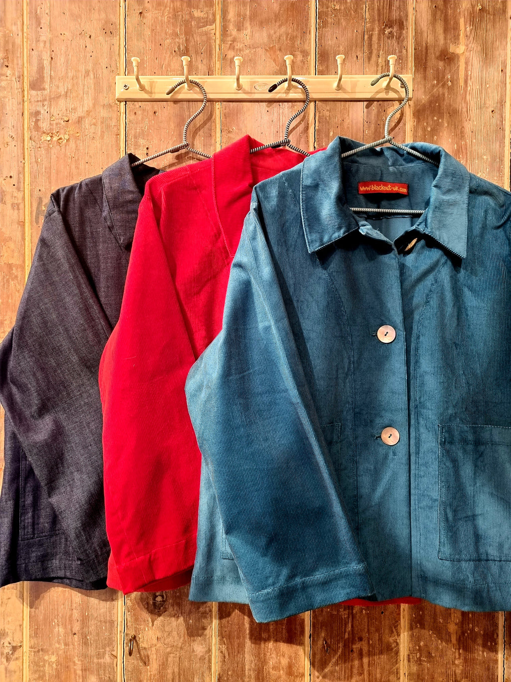 Crop jacket - corduroy and light weight denim