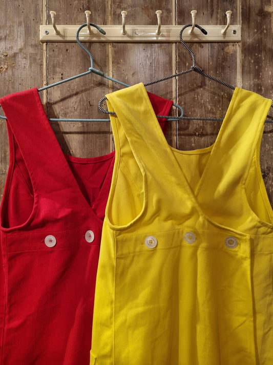 Apron dress - cotton drill