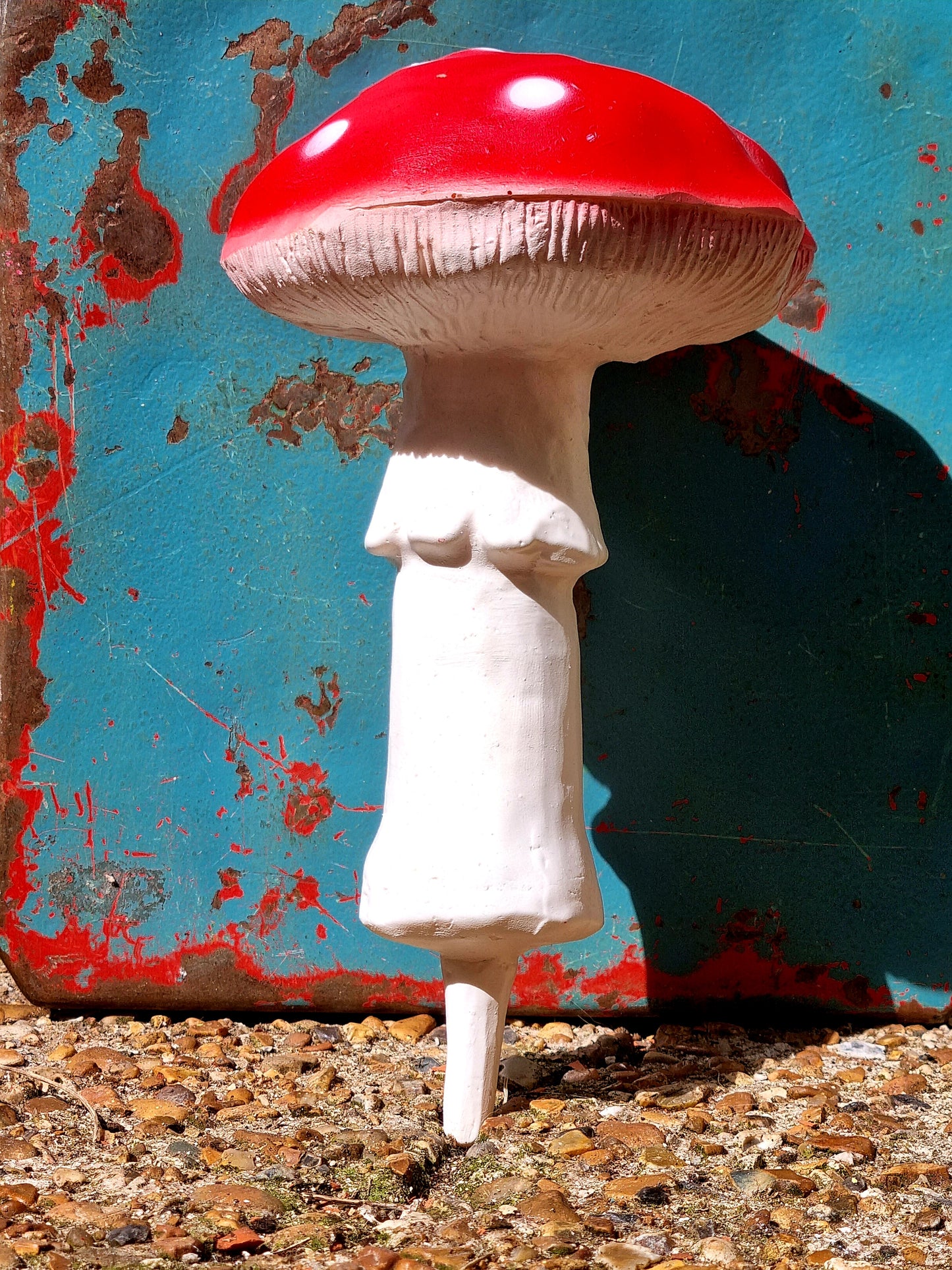 Fly agaric garden toadstools