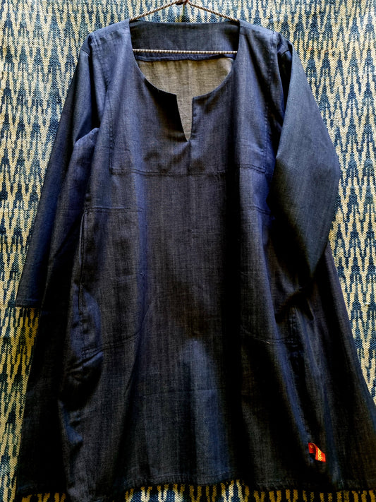 Smock dress lightweight denim *SALE PRICE