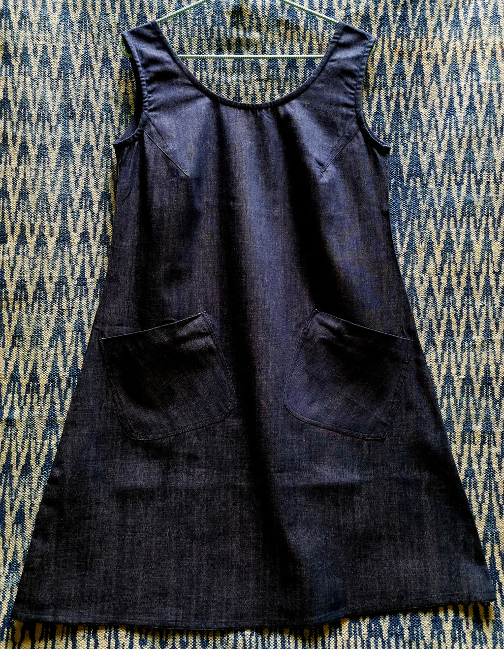 Vest dress - light weight denim