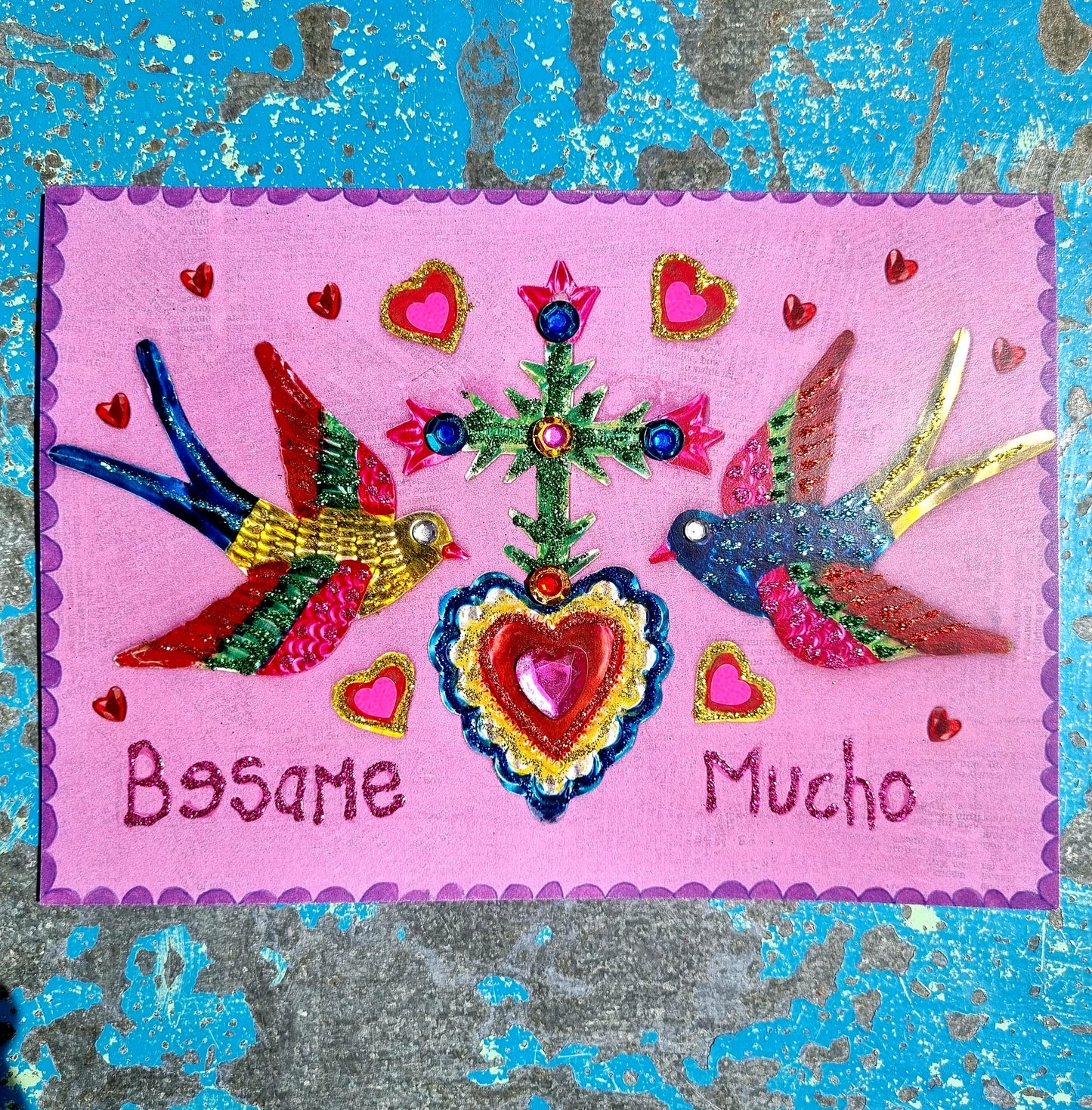 Mexico glittertastic cards