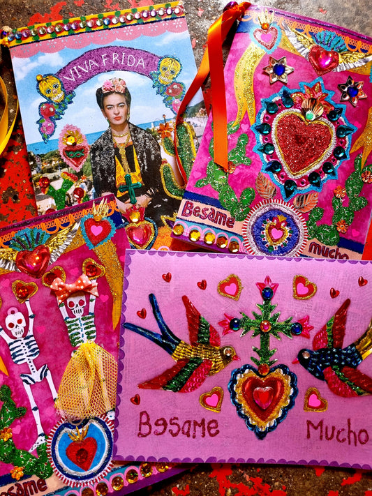 Mexico glittertastic cards