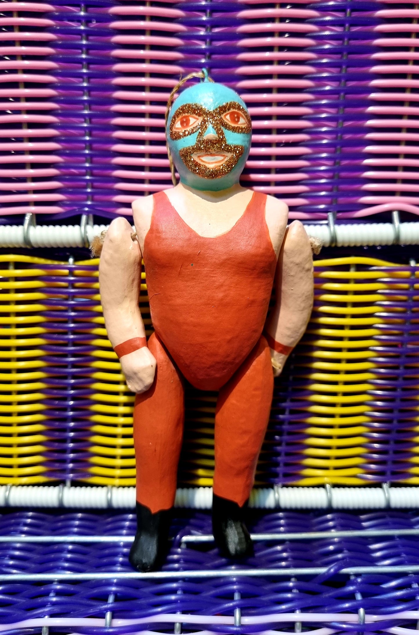 Jointed Luchador decorations