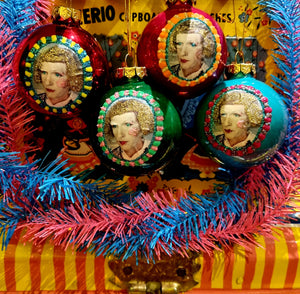 Grayson Perry glass baubles