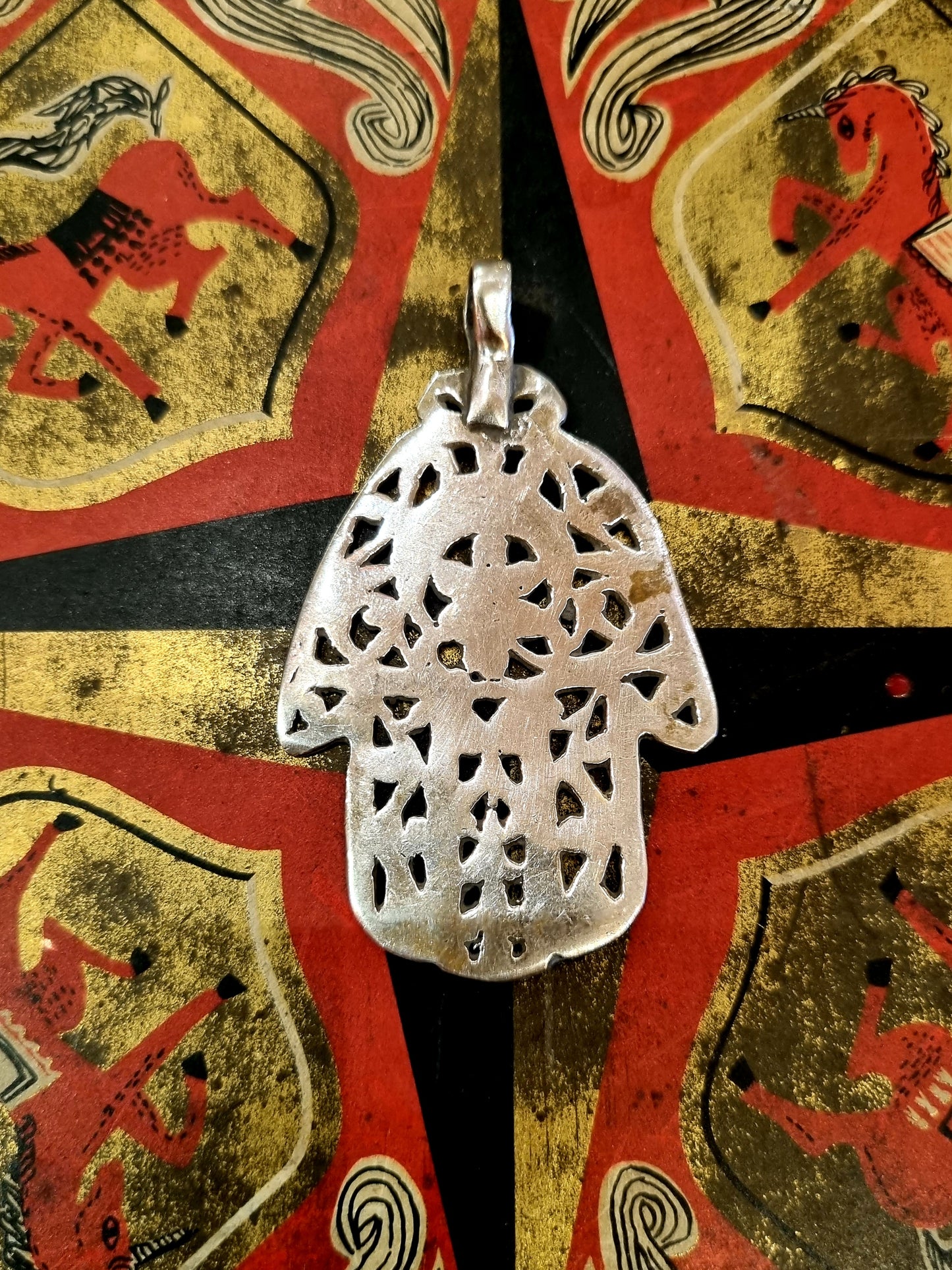 Antique hamza pendants large