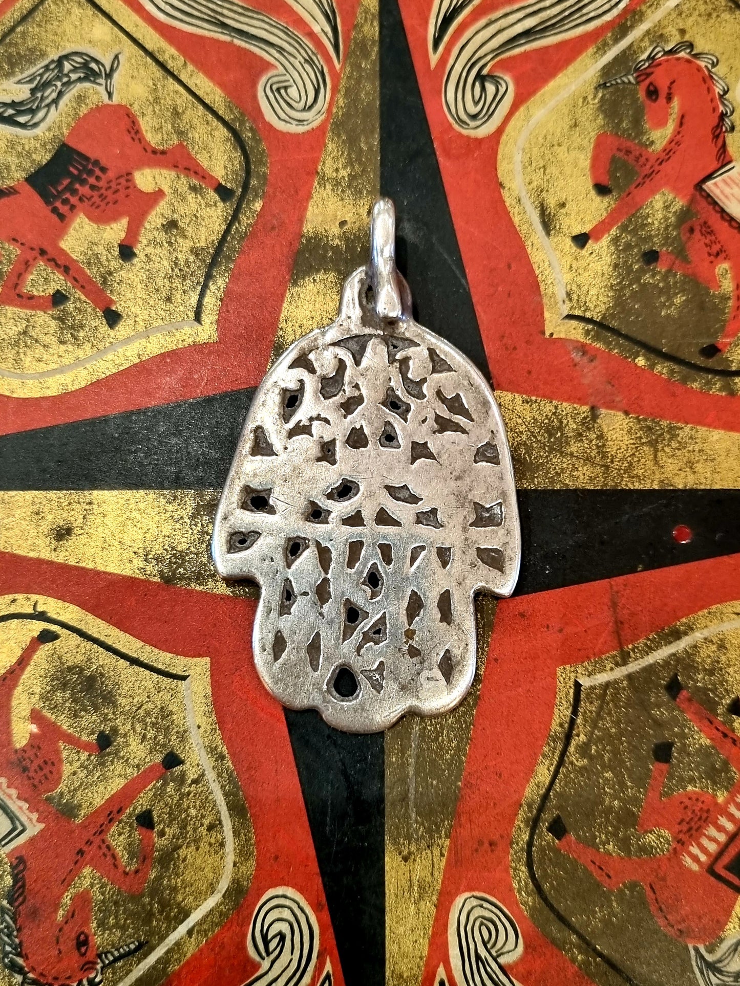 Antique hamza pendants large
