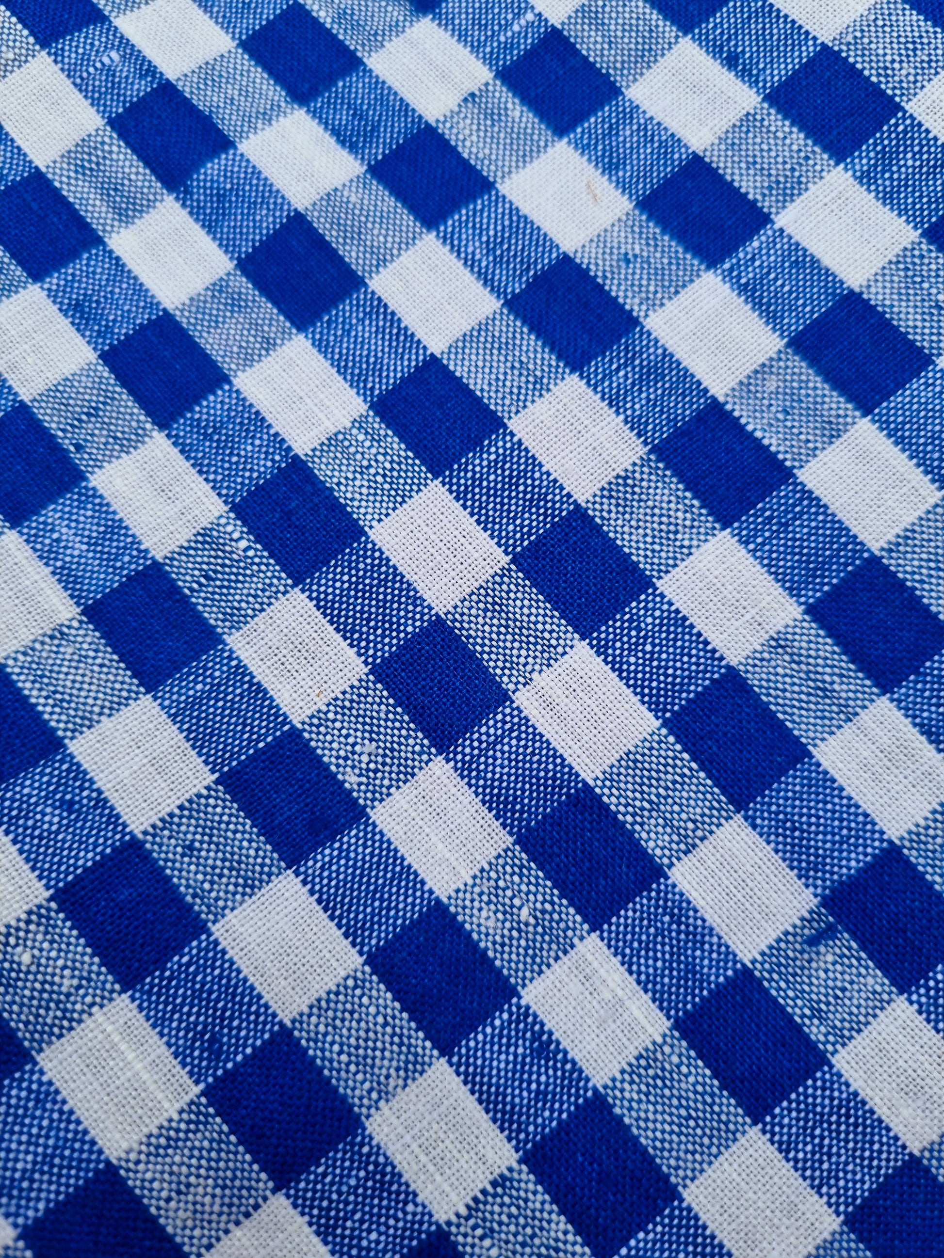 Nehru jacket - linen check