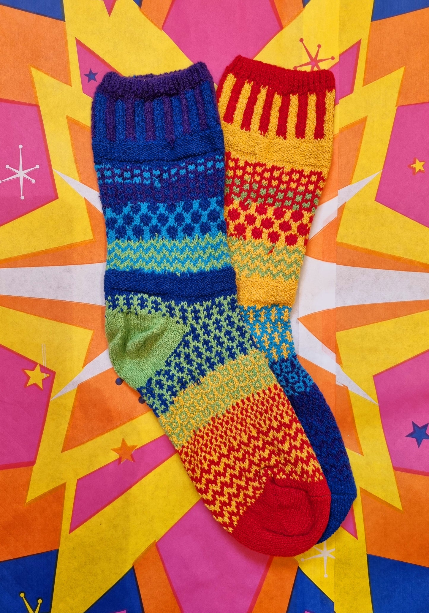 Recycled mismatched socks solmates