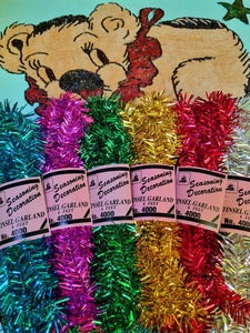 Vintage style tinsel packs