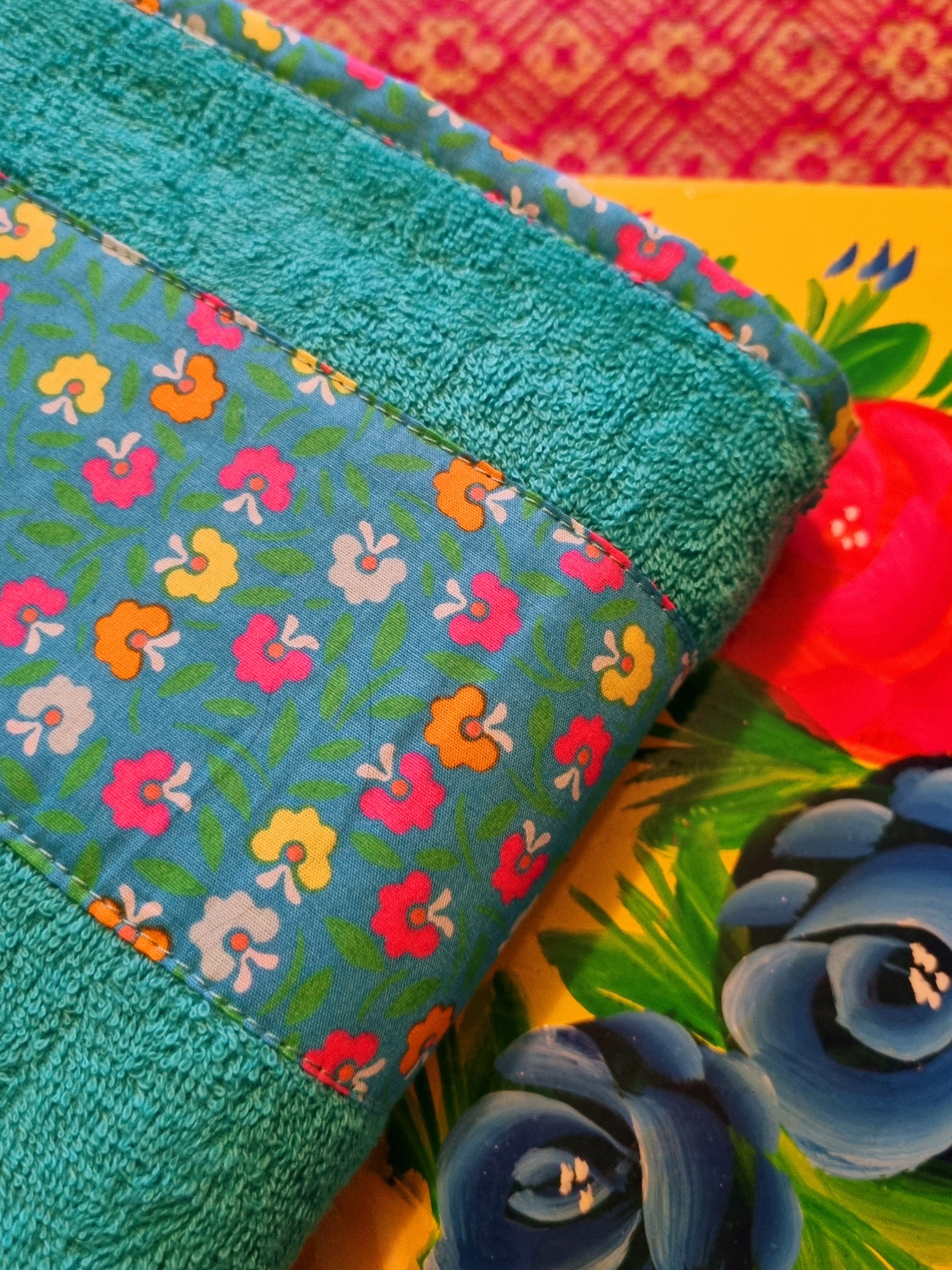 Towels with floral detail