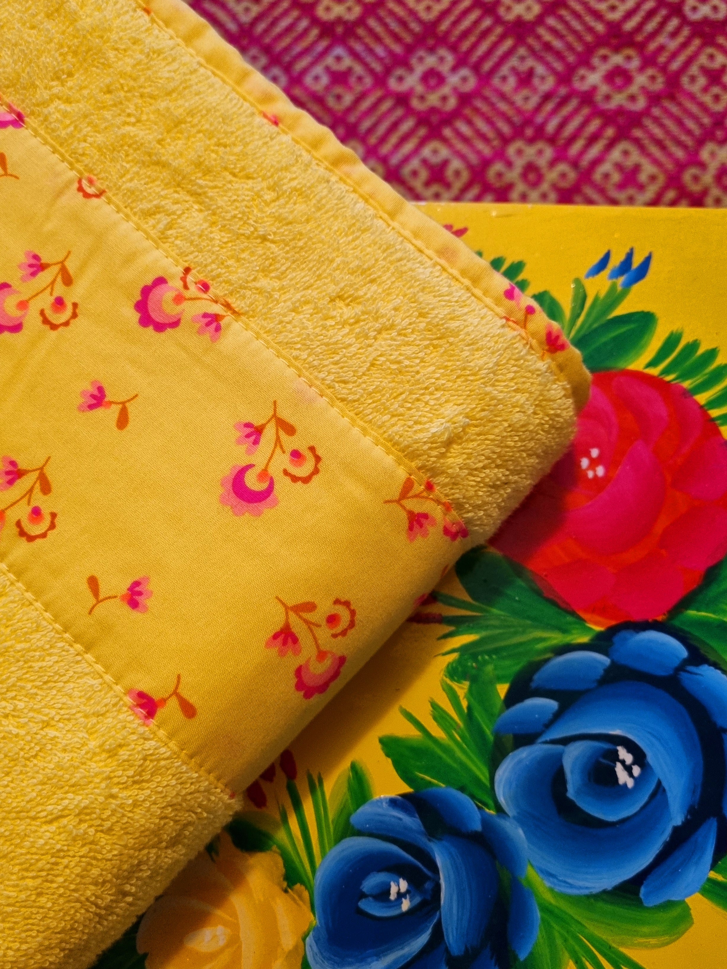 Towels with floral detail