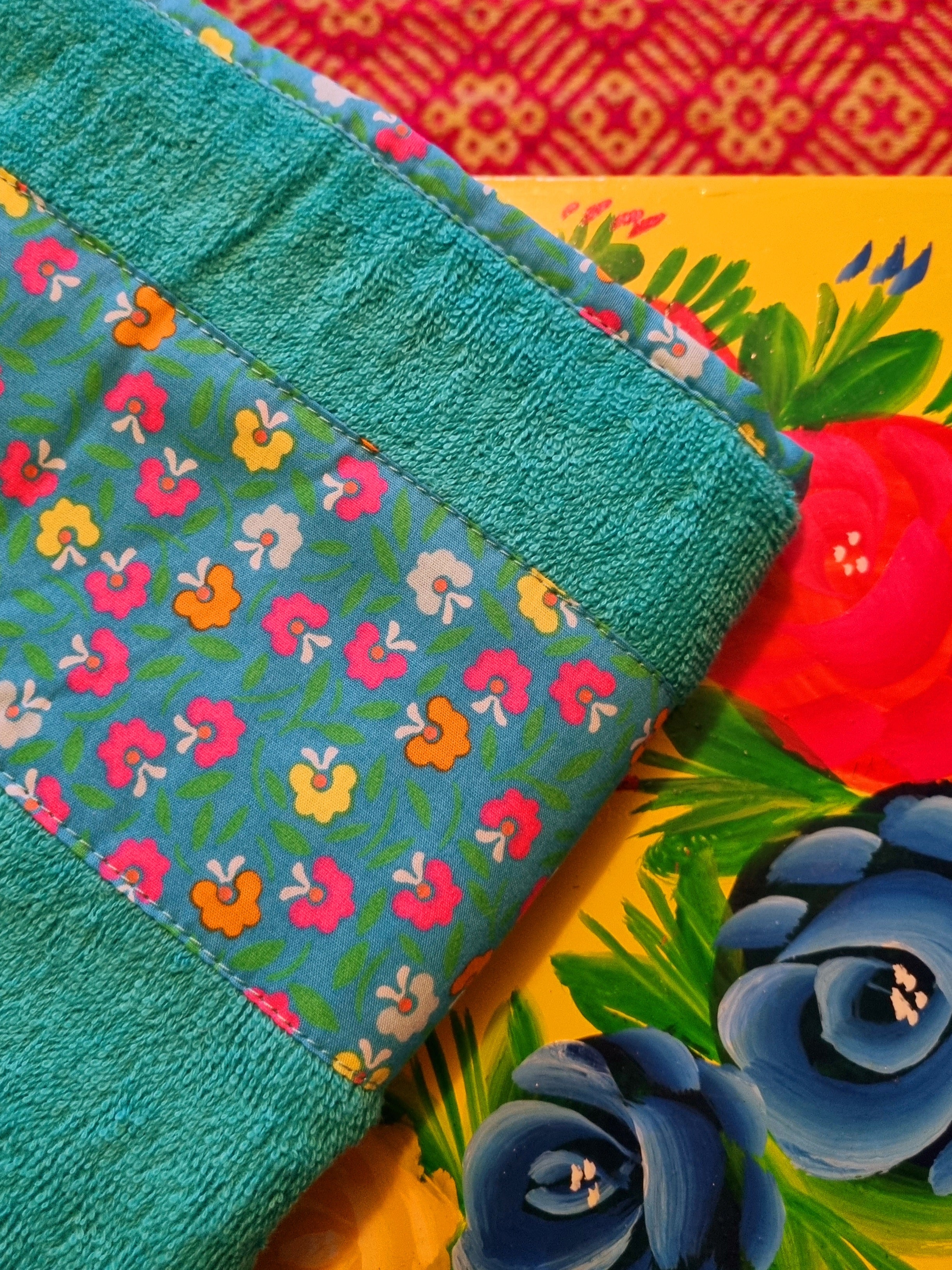 Towels with floral detail