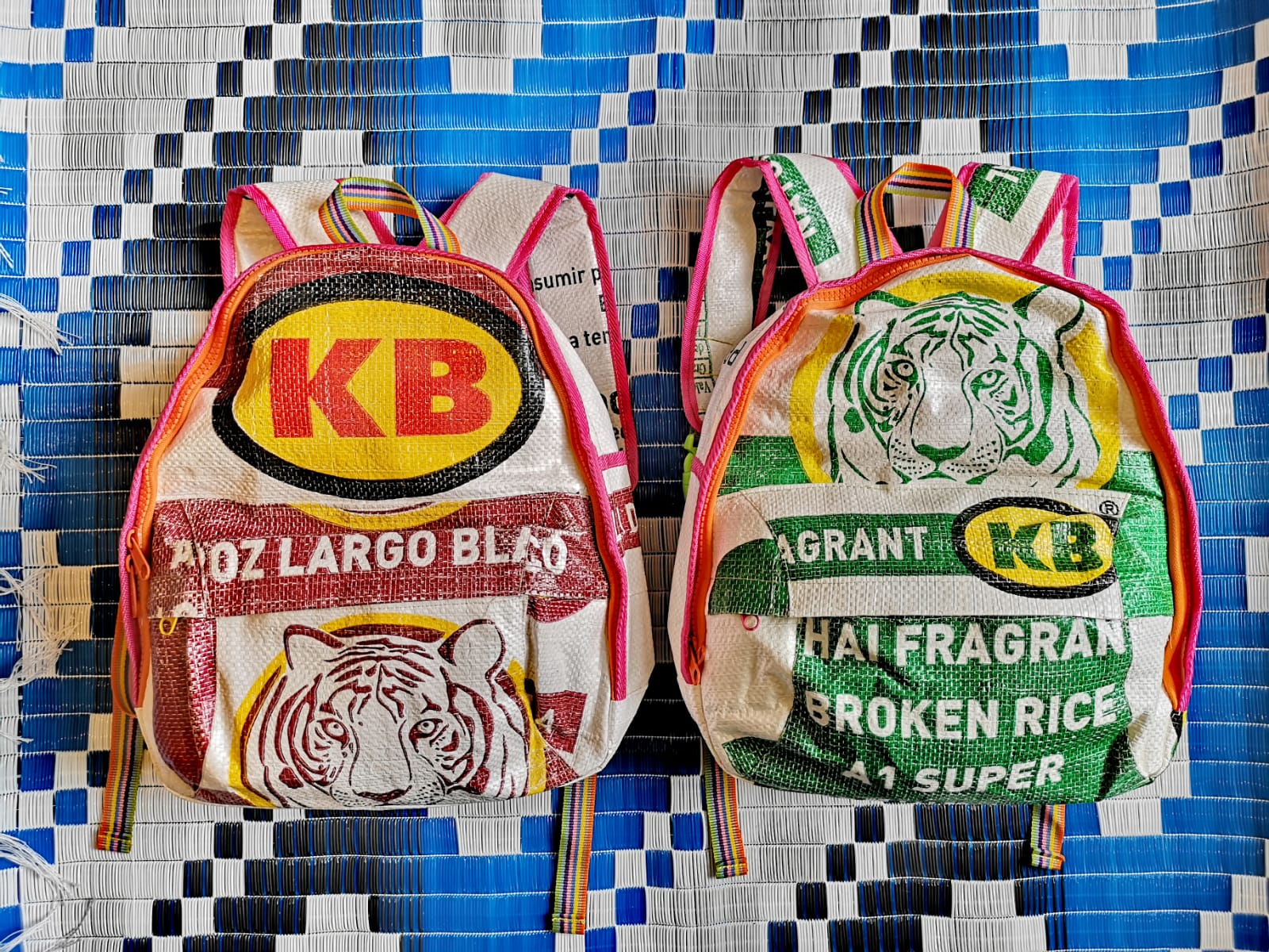 recycled rice sack bag