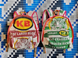 recycled rice sack bag