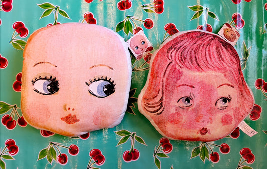 Nathalie Lété cushion face design farm uk