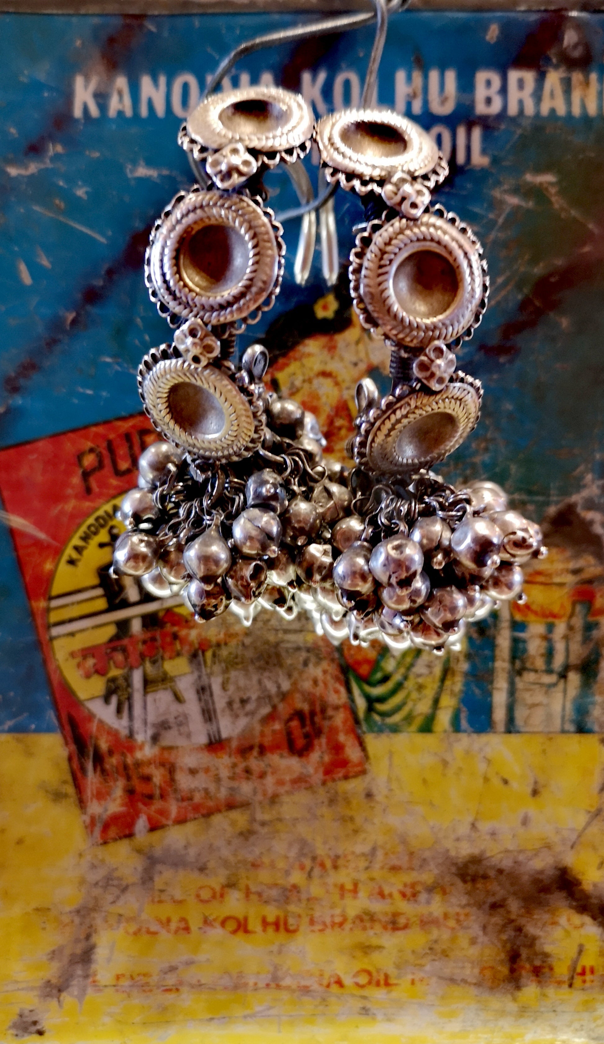 Kashmiri weight earrings