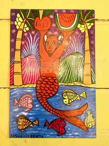 Familia Lorenzo - Mermaid retablo