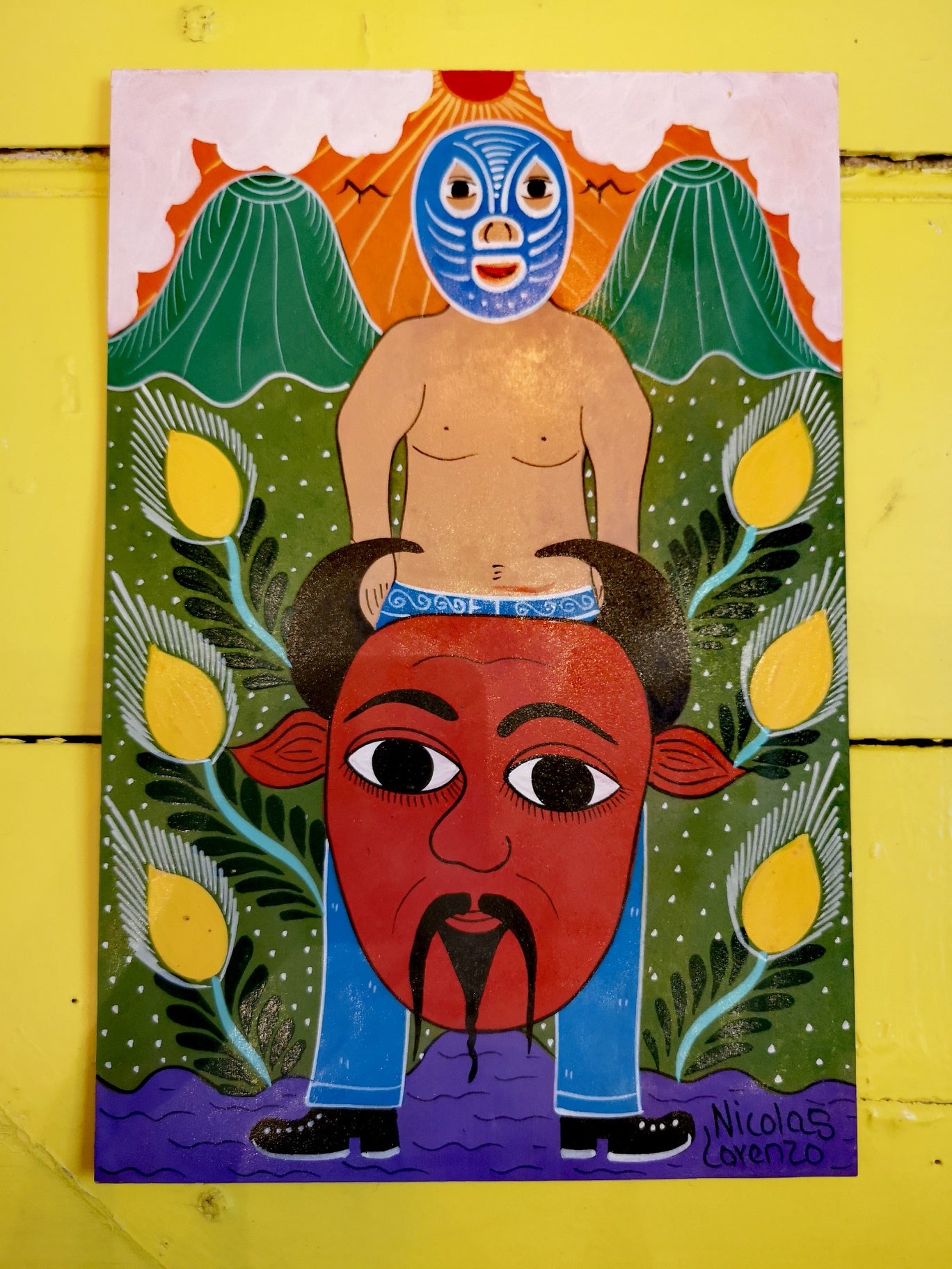 Familia Lorenzo - Luchador retablo
