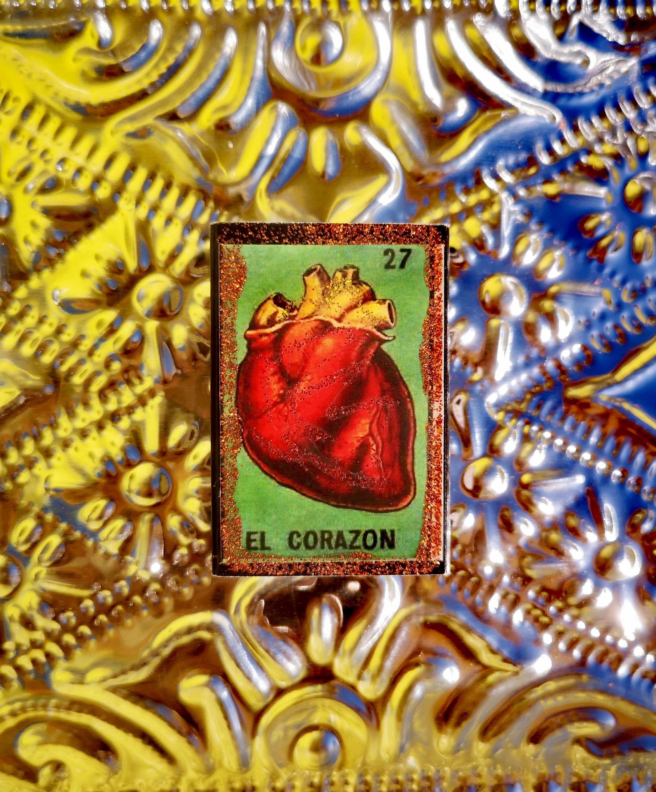 Mini Mexican matchbox heart