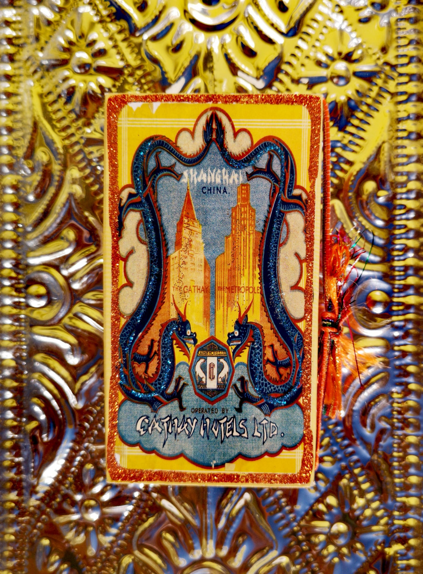 Large Mexican and vintage graphic matchbox