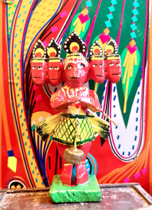 Indian Gods hand painted wooden figuresIndian Gods hand painted wooden figures