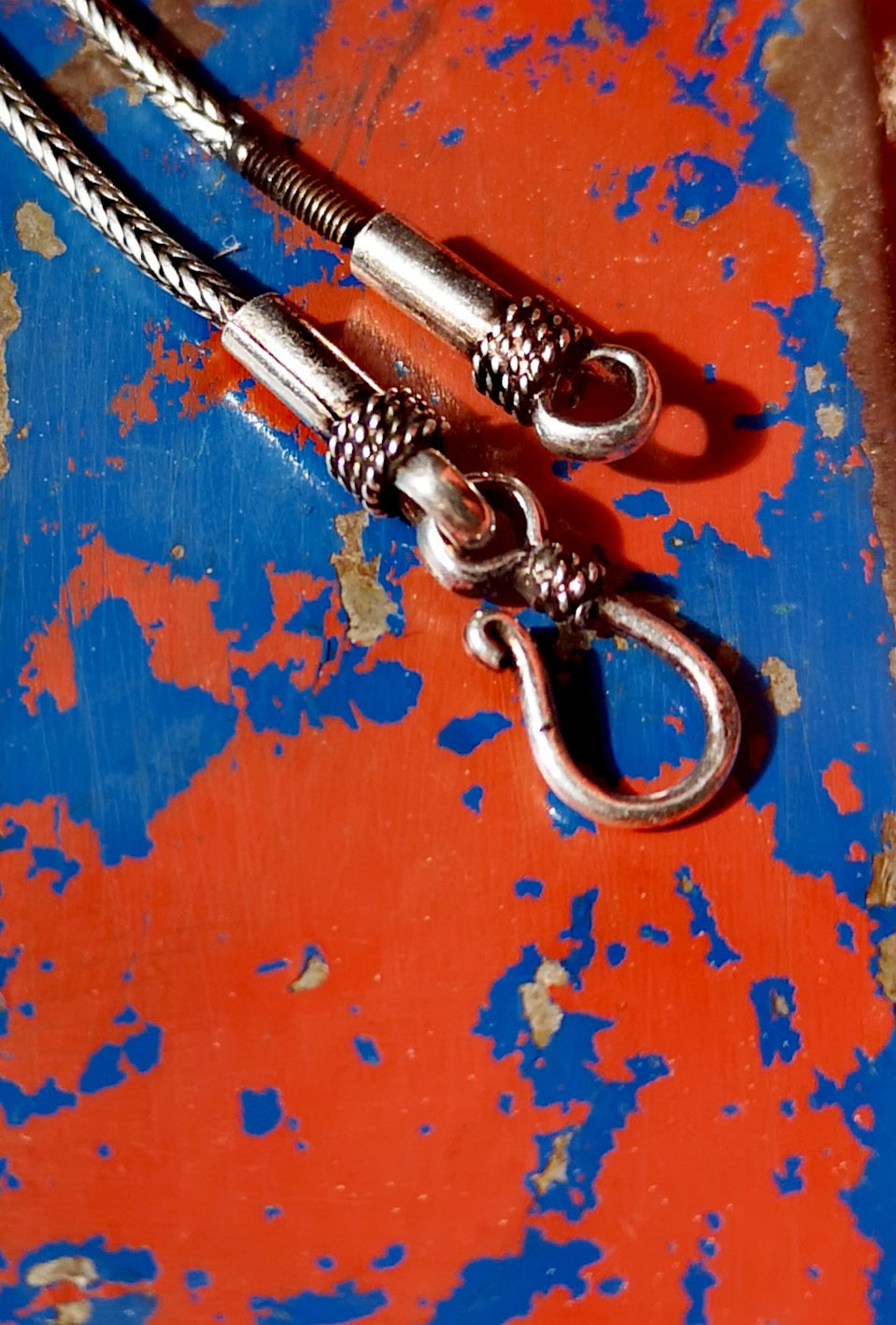 Woven handmade snake necklace