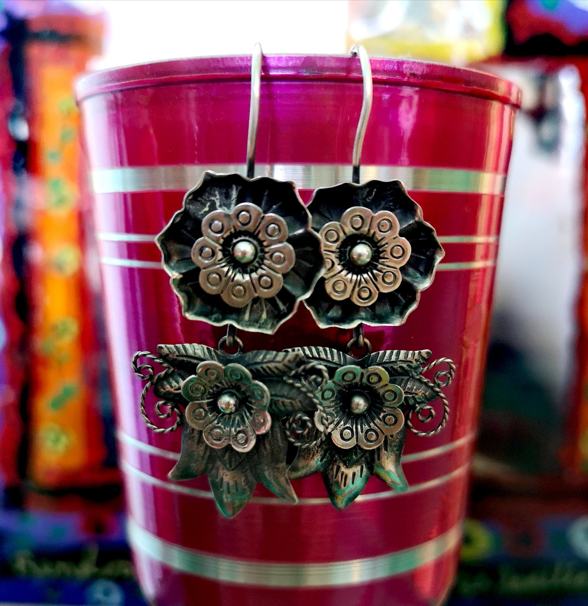 Mexican Flora and fauna earring