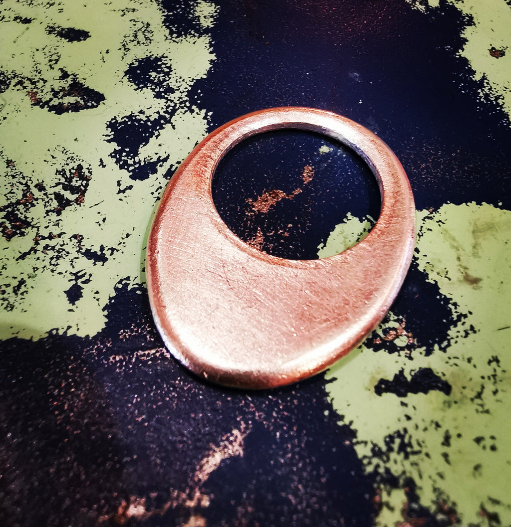 Hill tribe plain oval ring
