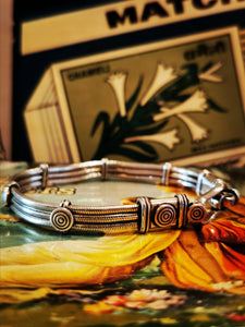 Indian decorative link and snake bracelet