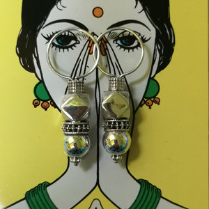 Silver Gujarati earring