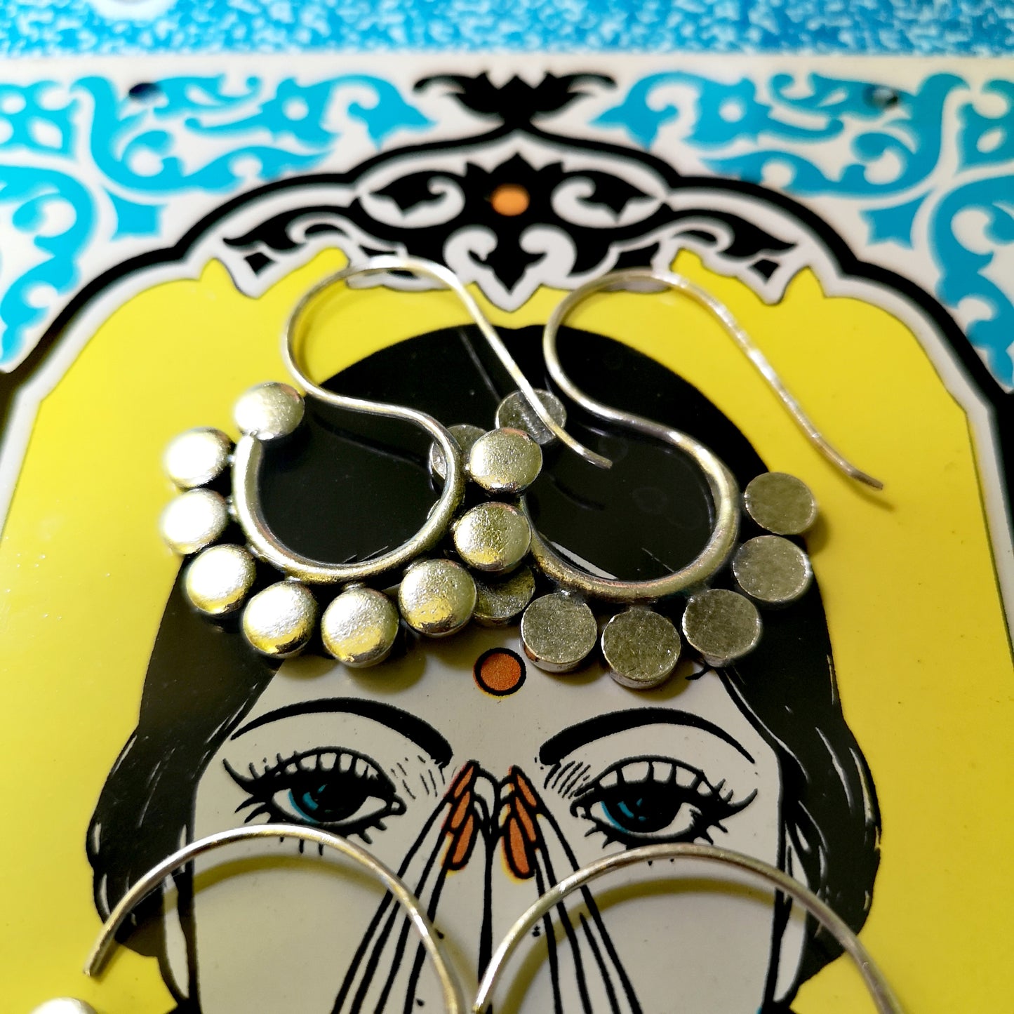 Burmese bobble hoop earring