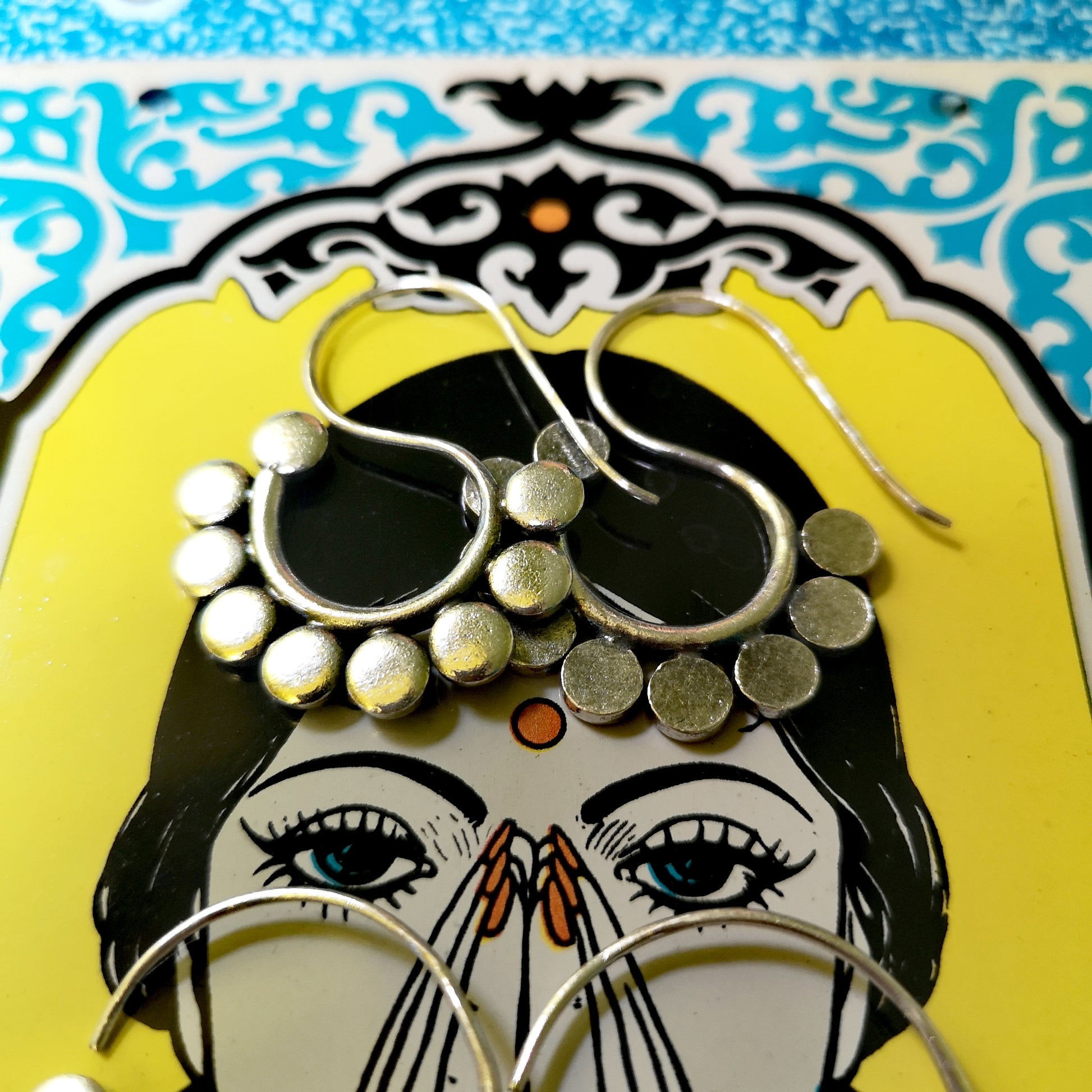 Burmese bobble hoop earring