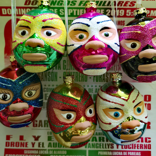 Luchador glass decoration cody foster