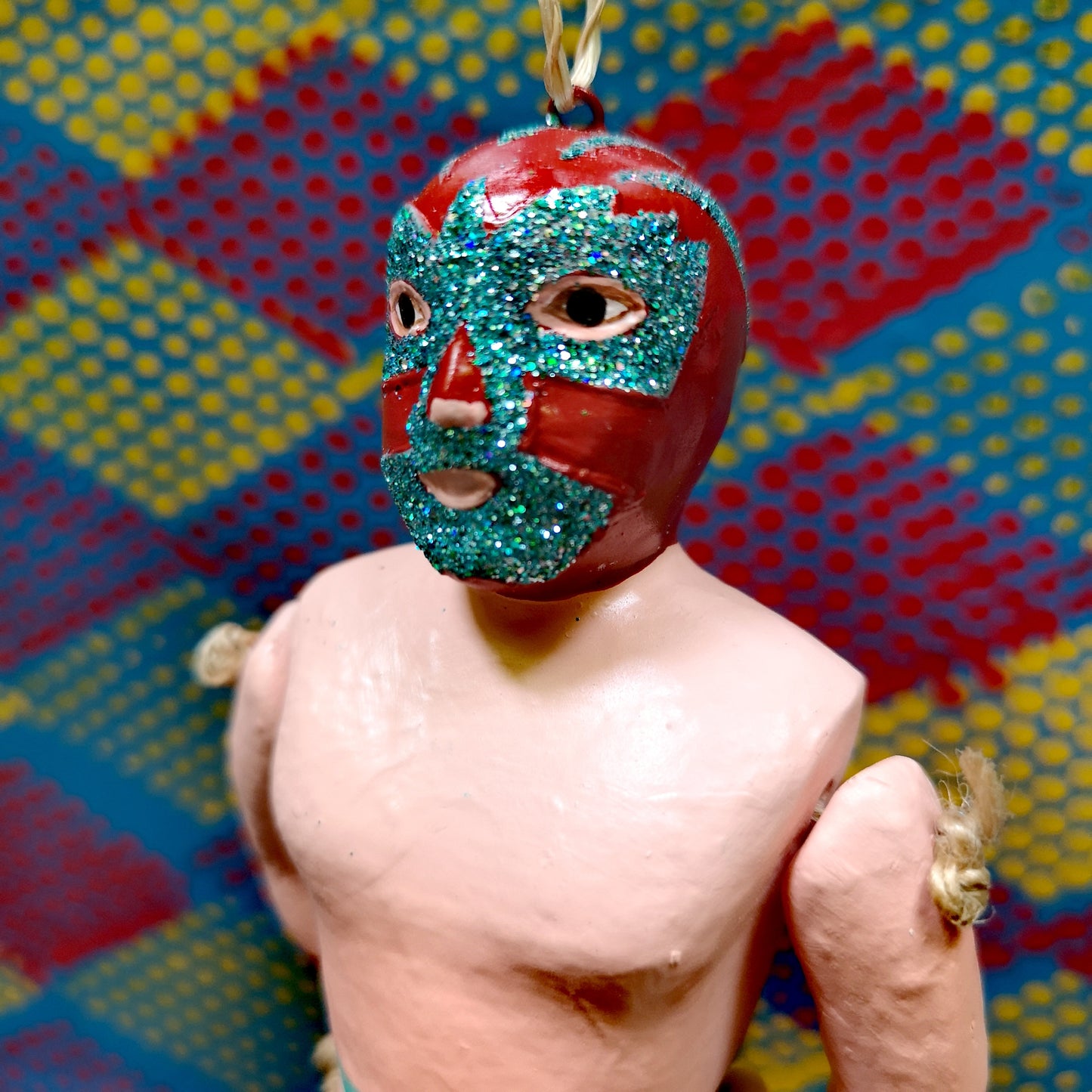 Jointed Luchador decorations