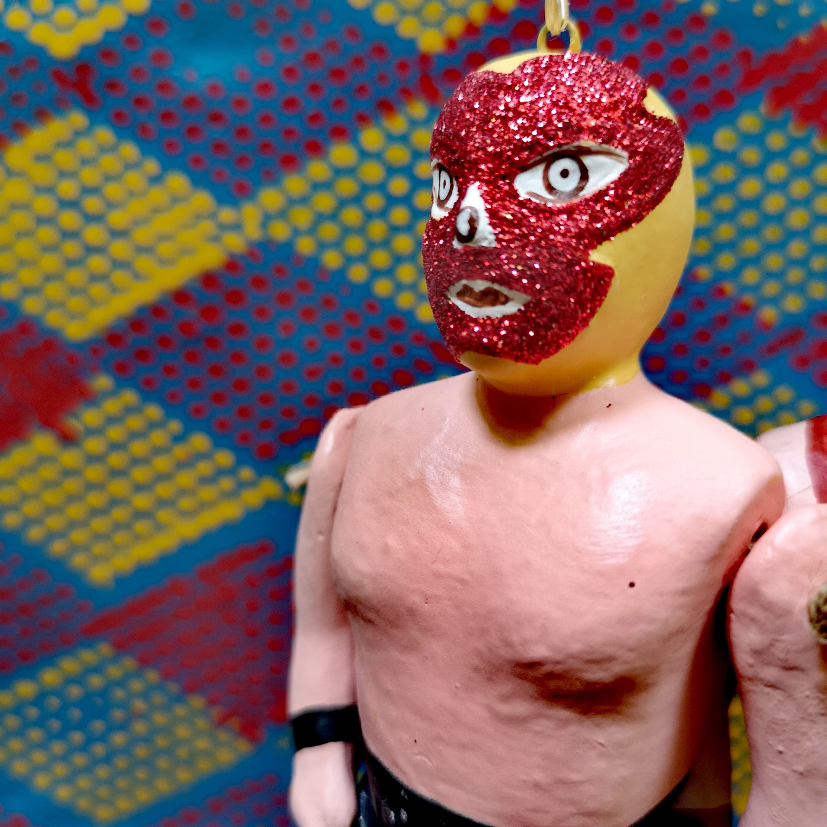 Jointed Luchador decorations