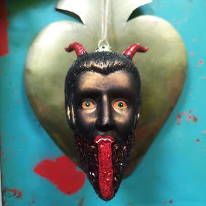 Krampus glass decoration