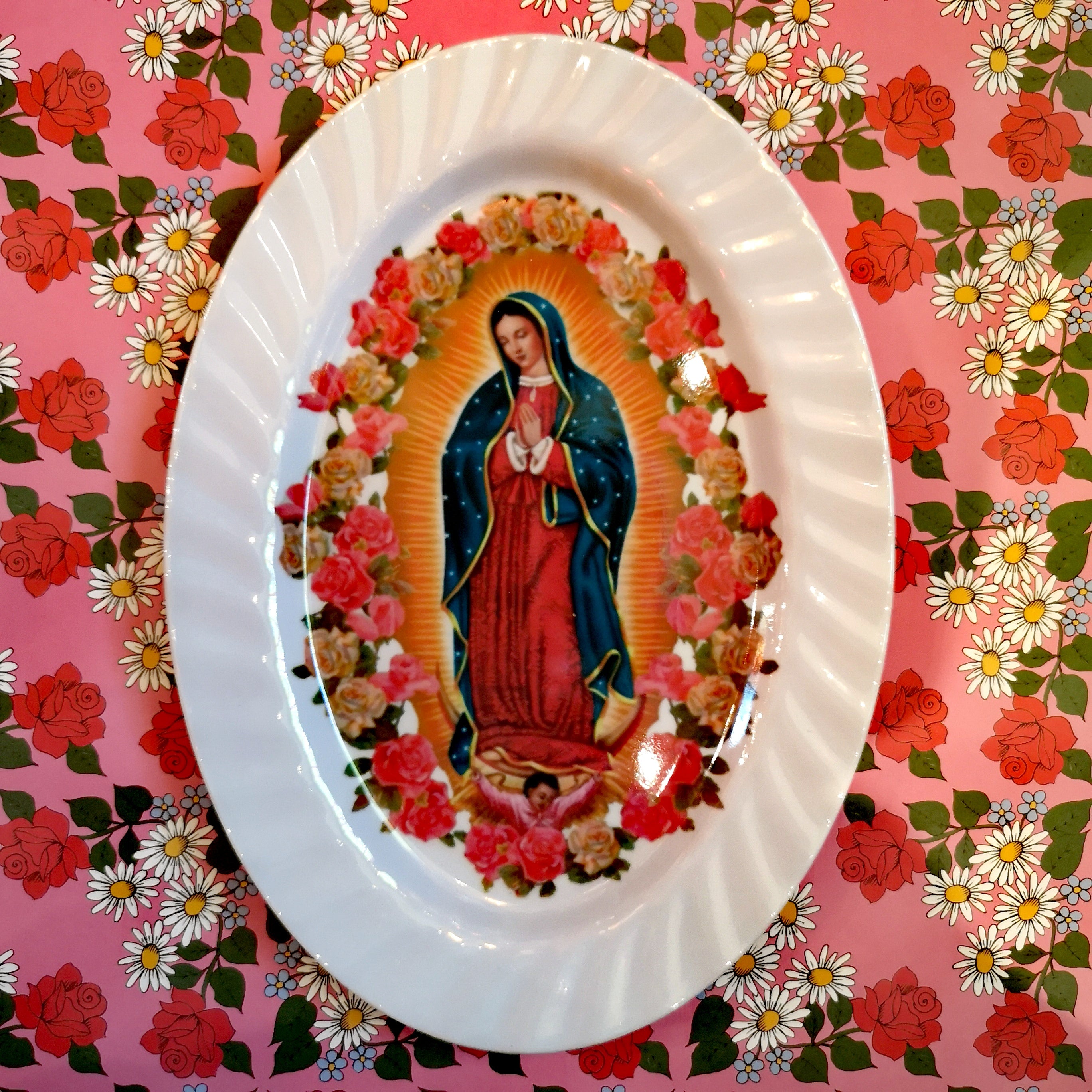 Guadalupe melamine platter