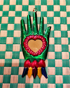 Small Mexican hand mirrors hand made hand painted