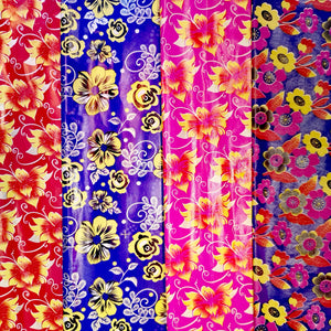 Kitsch floral Indian wrap