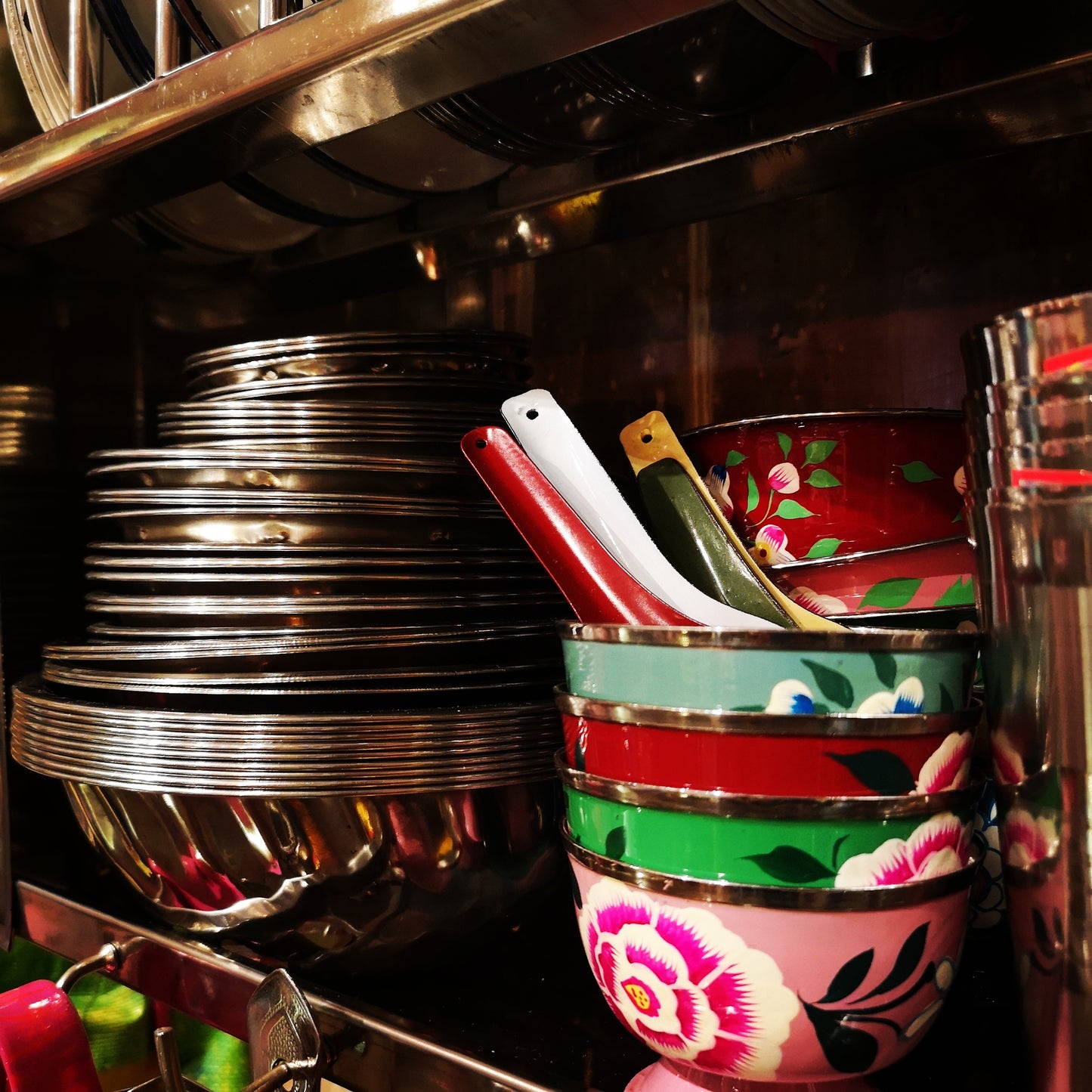 Stainless steel plate rack